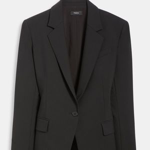Theory wool Gabe stretch dark Navy jacket blazer